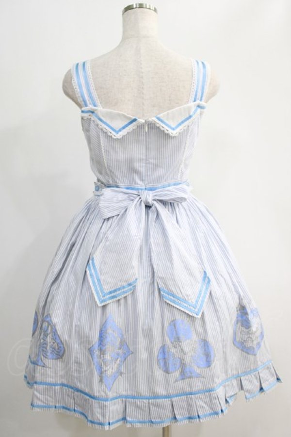 画像3: Angelic Pretty / グリッタートランプジャンパースカート Free サックス H-24-10-26-1014-AP-OP-NS-ZH (3)