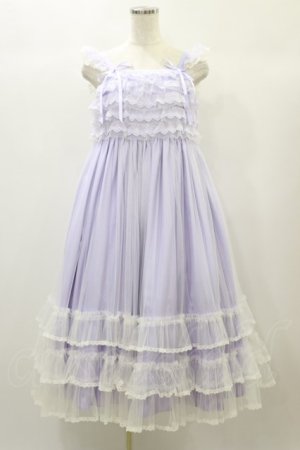 画像: Angelic Pretty / Brilliant Tulleジャンパースカート Free ラベンダー H-24-10-28-077-AP-OP-NS-ZH