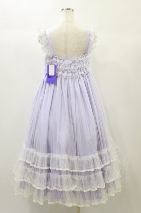 画像2: Angelic Pretty / Brilliant Tulleジャンパースカート Free ラベンダー H-24-10-28-077-AP-OP-NS-ZH (2)