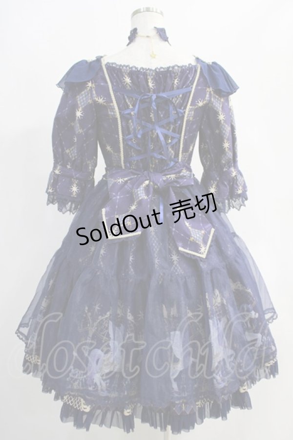 画像3: Angelic Pretty / Crystal Dream Carnival Dress Set Free ネイビー H-24-10-29-065-AP-OP-NS-ZH (3)