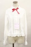 画像1: Angelic Pretty / Frenchドットリボンジャボブラウス Free 白 H-24-11-01-1037-AP-BL-NS-ZH (1)