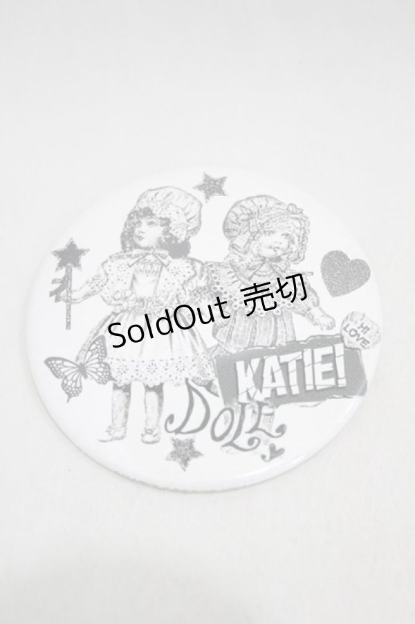 画像1: Katie / BADGE 76 round  COLLAGE WHITE H-24-11-02-1005-LO-ZA-KB-ZH (1)