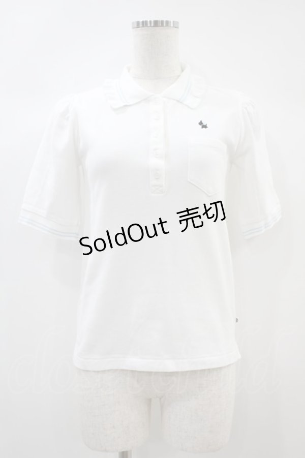 画像1: Katie / TENNIS CLUB puff sleeve shirt S WHITE H-24-11-02-1044-LO-TO-KB-ZH (1)