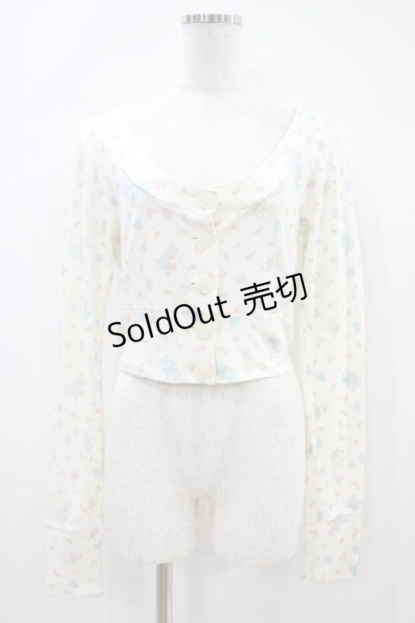 画像1: Katie / BABY TOYS HEART CANDY CARDIGAN  オフ H-24-11-02-1049-LO-TO-KB-ZH (1)