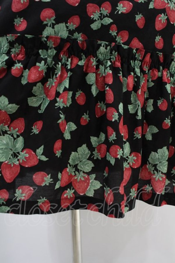 画像5: Jane Marple / Strawberry garden Strap dress  ブラック H-24-11-02-1029-JM-OP-KB-ZT215 (5)