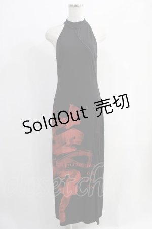 画像: PUNK RAVE / Dark Chinese Style Handwritten Ink Print Dress  黒 H-24-11-03-060-PU-OP-KB-ZH