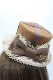 画像2: Angelic Pretty / Melty Ribbon ChocolateミニHAT  ブラウン H-24-11-03-1037-AP-AC-NS-ZH (2)