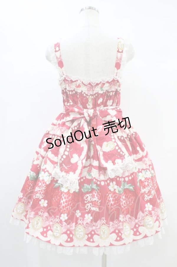 画像2: Angelic Pretty / Melty Berry Princessジャンパースカート Free レッド H-24-11-07-1022-AP-OP-NS-ZH (2)