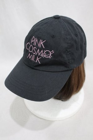 画像: MILK / PINK COSMO CAP  ブラック H-24-11-08-1005-ML-AC-KB-ZH