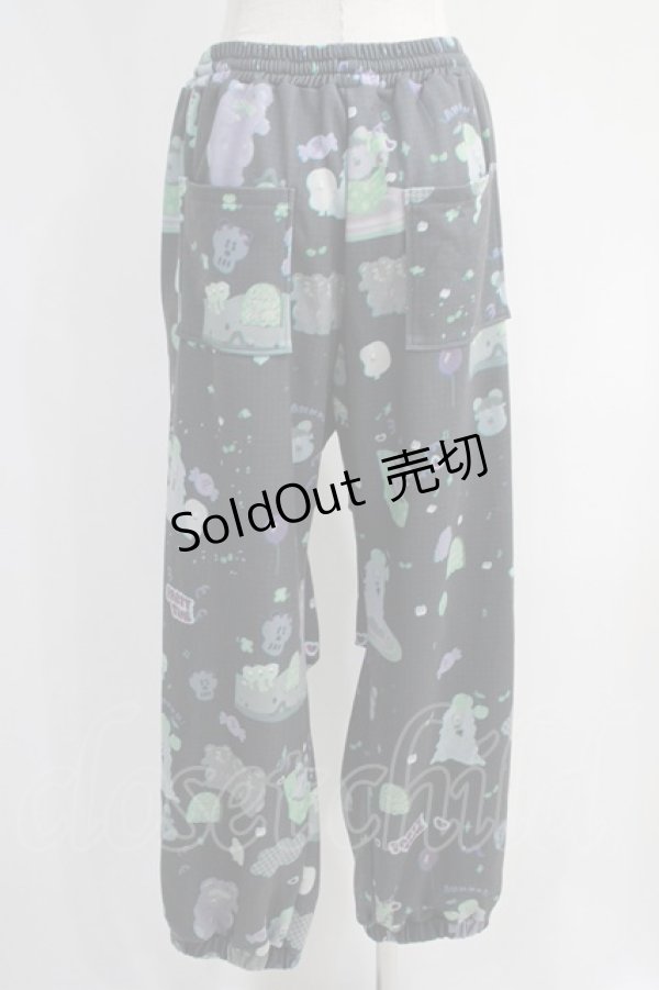 画像3: LAND by MILK BOY / KINGJUN LOVE＆BEAR SWEAT PANTS  グレー H-24-11-09-028-MB-PA-KB-ZH (3)