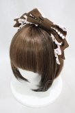 画像1: Angelic Pretty / Ribbon flow配色カチューシャ  ブラウン/ピンク H-24-11-09-1002-AP-AC-NS-ZH (1)