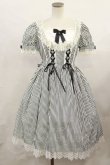 画像1: Angelic Pretty / Fancy Stripeワンピース Free ブラック H-24-11-10-1021-AP-OP-NS-ZH (1)