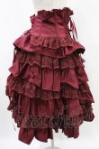 画像2: ATELIER PIERROT / Layered Petals Corset Skirt  ボルドー H-24-11-11-003-EL-SK-KB-ZH (2)