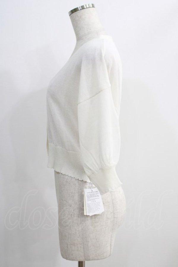 画像2: F&A / レーシーカット釦ドルマンニットカーディガン Free OFF WHITE H-24-11-11-1057-LO-TO-NS-ZH (2)