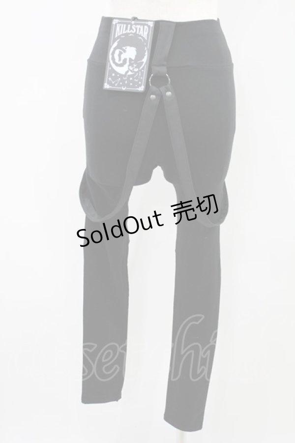 画像2: KILL STAR / WATCH ME BURN LEGGINGS XS 黒 H-24-11-11-008-SL-PA-KB-ZH (2)