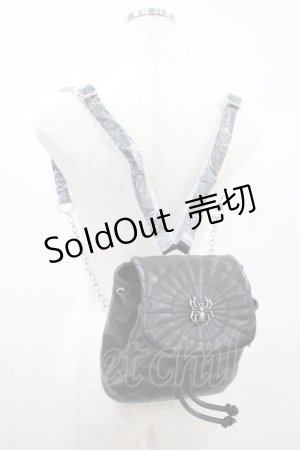 画像: DOLLS KILL / Creep It Real Spider Backpack  黒 H-24-11-11-027-PU-BG-KB-ZH