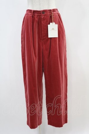 画像: Jane Marple / Cotton rayon velvet pants  ローズピンク H-24-11-15-1014-JM-PA-KB-ZH