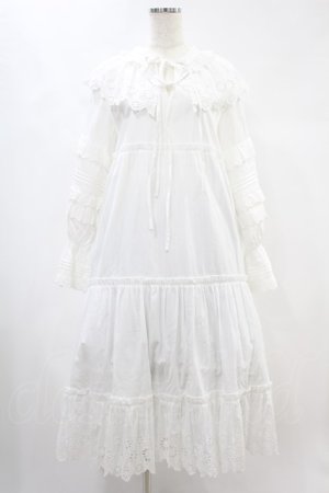 画像: Candy Stripper / LACE COLLAR FRILL ONE-PIECE 2 オフホワイト H-24-11-16-1012-PU-OP-KB-ZH