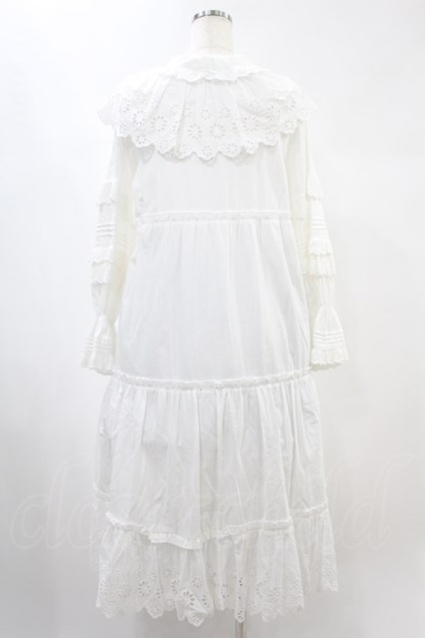 画像2: Candy Stripper / LACE COLLAR FRILL ONE-PIECE 2 オフホワイト H-24-11-16-1012-PU-OP-KB-ZH (2)