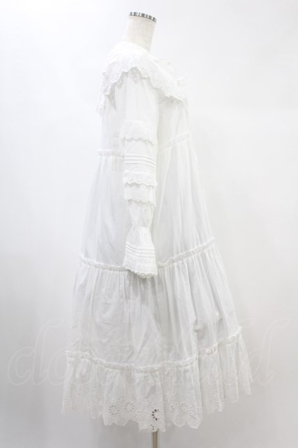 画像3: Candy Stripper / LACE COLLAR FRILL ONE-PIECE 2 オフホワイト H-24-11-16-1012-PU-OP-KB-ZH (3)