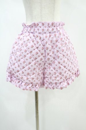 画像: Candy Stripper / TINY ROSE QUILTING SHORTS  ピンク H-24-11-16-1003-PU-PA-KB-ZH