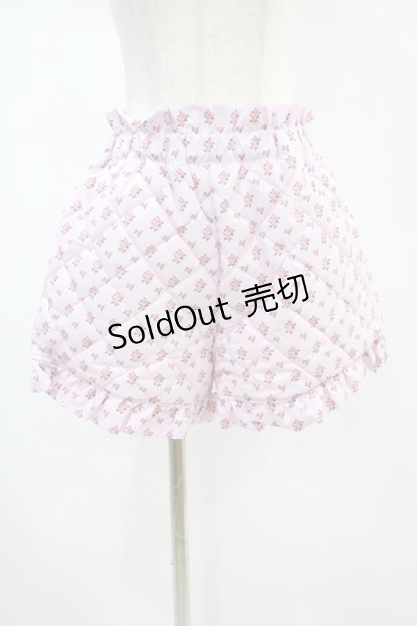 画像1: Candy Stripper / TINY ROSE QUILTING SHORTS  ピンク H-24-11-16-1003-PU-PA-KB-ZH (1)