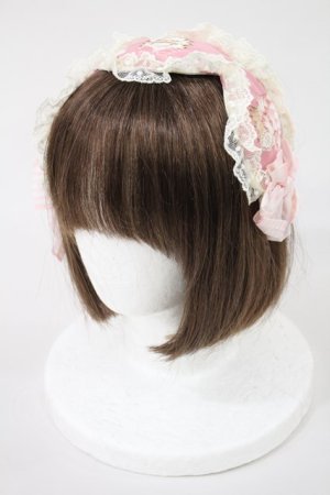 画像: Angelic Pretty / Sweet Cream Princessカチューシャ - ピンク H-24-11-22-037-AP-AC-NS-ZH