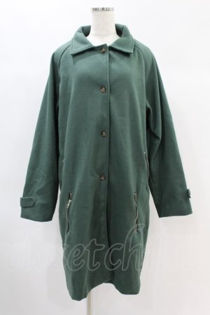 画像: NieR Clothing / ジェンダーレス4POCKET LONG COAT  グリーン H-24-11-22-1035-PU-CO-KB-ZH