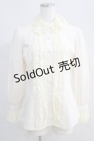 画像: Juliette et Justine / Reine Rose Blouse Free アイボリー H-24-11-22-011-CL-BL-NS-ZH