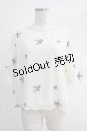 画像: an another angelus / パンジー総刺繍ブラウス Free OFF WHITE H-24-11-24-076-CA-BL-NS-ZH