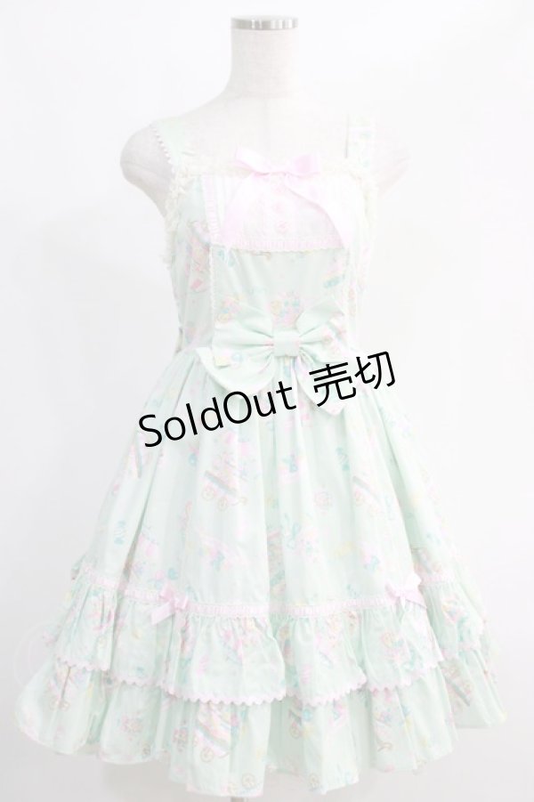 画像1: Angelic Pretty / Candy Fun Fairジャンパースカート Free ミント H-24-11-24-014-AP-OP-NS-ZH (1)