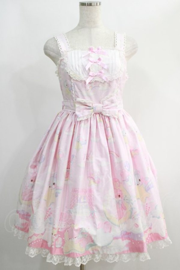 画像1: Angelic Pretty / Dream Fantasyラウンド切替ジャンパースカートSet Free ピンク H-24-11-24-015-AP-OP-NS-ZH (1)