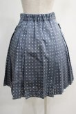 画像3: Jane Marple / Dot jacquard tuck skirt  ブルーグレー H-24-11-25-027-JM-SK-KB-ZH (3)