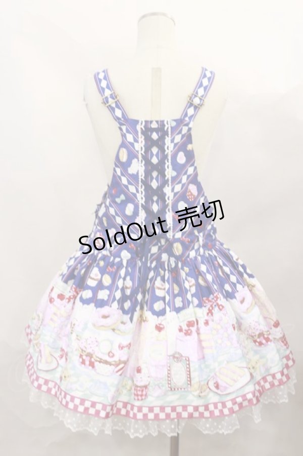 画像2: Angelic Pretty / Diner Dollサロペット Free アオ H-24-11-25-1006-AP-OP-NS-ZH (2)