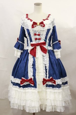 画像: Hinana Queena / -Moira- Classic Lolita Dress XL ネイビー H-24-11-25-1012-EL-OP-NS-ZH