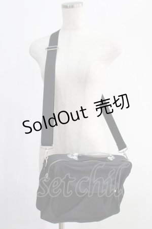 画像: Jean Paul GAULTIER / ロゴナイロンバッグ  黒 H-24-11-25-003-GO-BG-KB-ZH