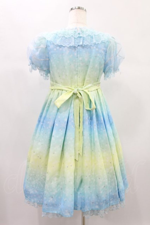 画像3: Angelic Pretty / Sugar Skyワンピース Free サックス/イエロー H-24-11-26-010-AP-OP-NS-ZH (3)