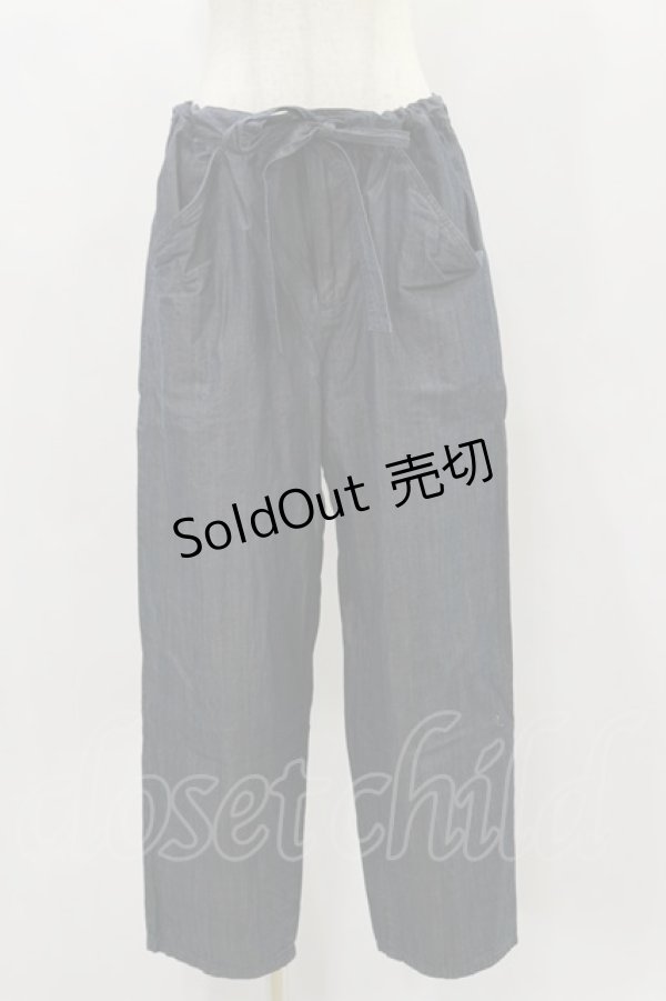 画像1: Jane Marple Dans Le Salon / Giza dungaree work pants  indigo H-24-11-28-041-JM-PA-KB-ZH (1)