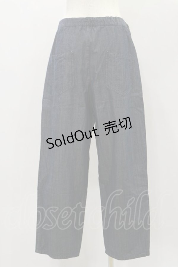 画像2: Jane Marple Dans Le Salon / Giza dungaree work pants  indigo H-24-11-28-041-JM-PA-KB-ZH (2)