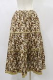 画像2: Jane Marple Dans Le Salon / Roman Rose peasant skirt  ocher×light beige H-24-11-28-051-JM-SK-KB-ZH (2)