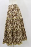 画像3: Jane Marple Dans Le Salon / Roman Rose peasant skirt  ocher×light beige H-24-11-28-051-JM-SK-KB-ZH (3)