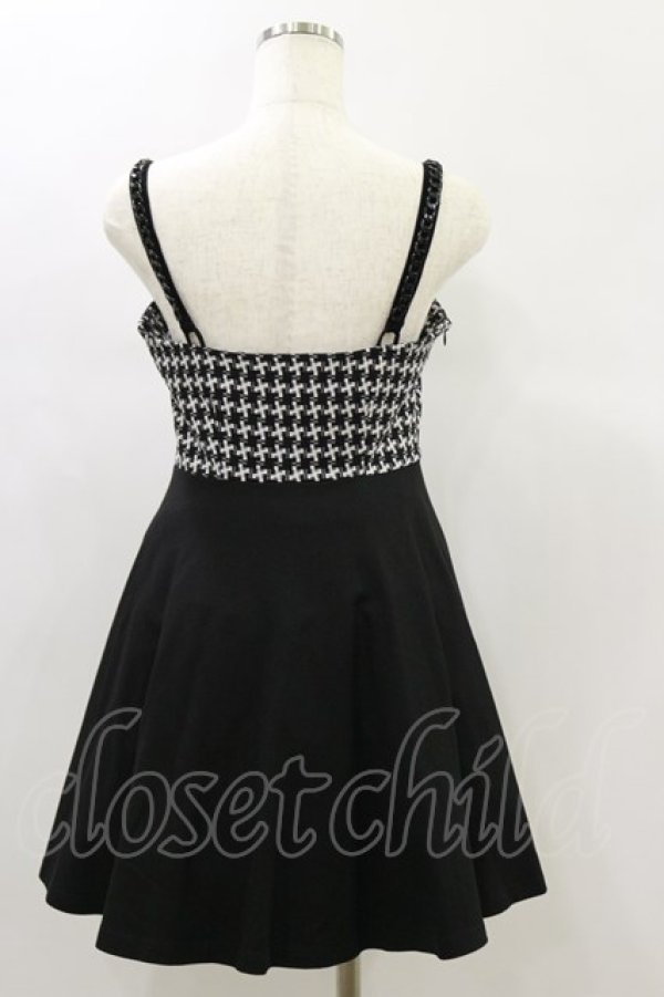 画像2: PUNK RAVE / Swallow gird stitching suspenders punk little black dress XS 黒 H-24-11-28-058-PU-OP-KB-ZH (2)