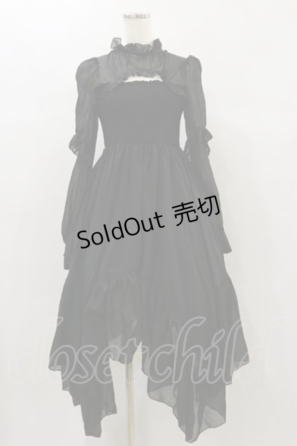 画像1: PUNK RAVE / Absinthium Chiffon Dress  黒 H-24-11-28-084-PU-OP-KB-ZH (1)