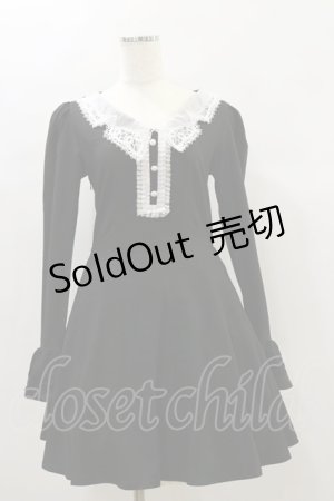 画像: DARK IN LOVE / Gothic lolita doll longsleeves dress S 黒 H-24-11-28-087-PU-OP-KB-ZH