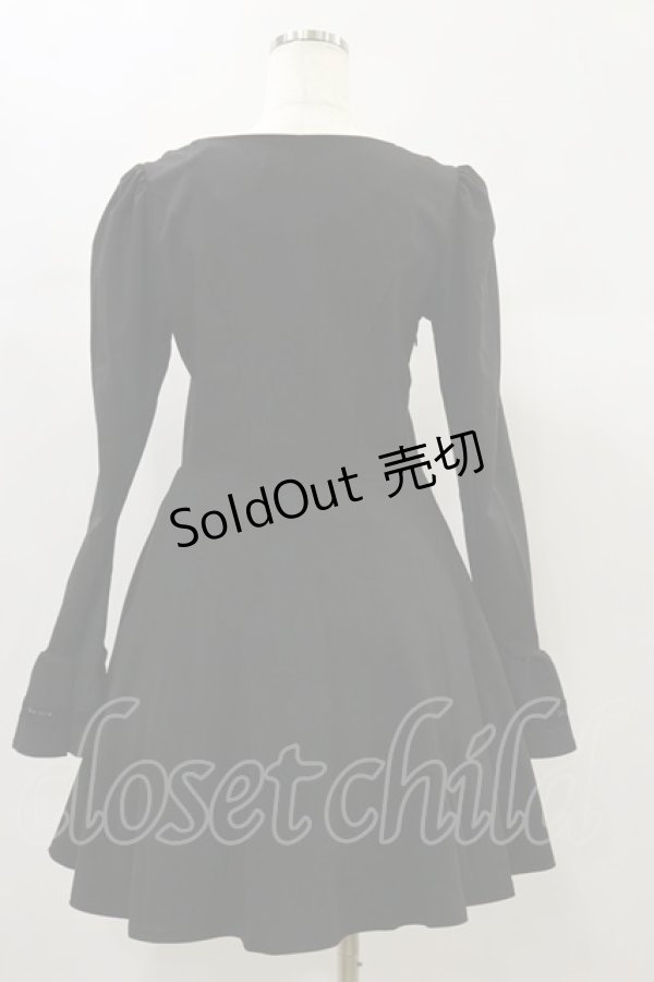 画像2: DARK IN LOVE / Gothic lolita doll longsleeves dress S 黒 H-24-11-28-087-PU-OP-KB-ZH (2)