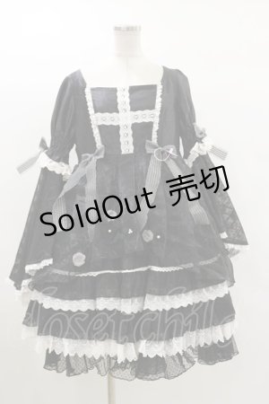 画像: AngelsHeart-Lolita（海外ロリータブランド） / Cross Dress Set XL ブラック/グレー/ホワイト H-24-12-01-080-LO-OP-NS-ZH