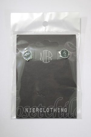 画像: NieR Clothing / STAINLESSシエルピアス  シルバー H-24-12-02-023-PU-AC-KB-ZH