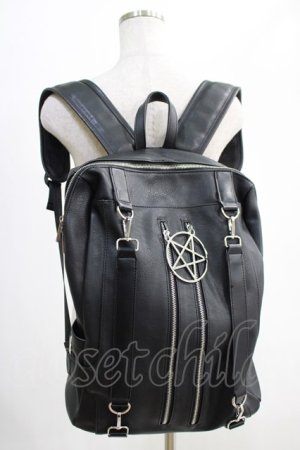 画像: KILL STAR / ダブルジップBACK PACK  黒 H-24-12-02-003-SL-BG-KB-ZH