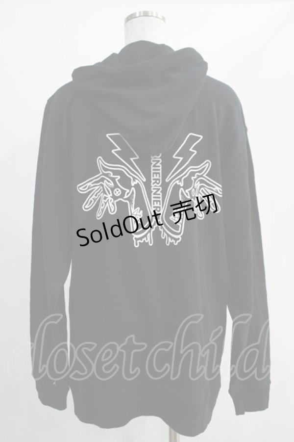 画像3: NieR Clothing / BACK PRINT HANDS PARKA XL 黒 H-24-12-04-057-PU-TO-KB-ZH (3)