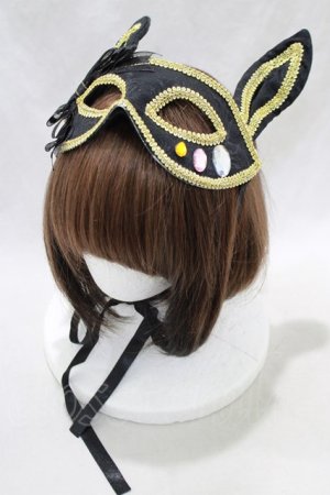 画像: ATELIER　Ruby / Mask Headdress  黒 H-24-12-04-020-EL-ZA-KB-ZH